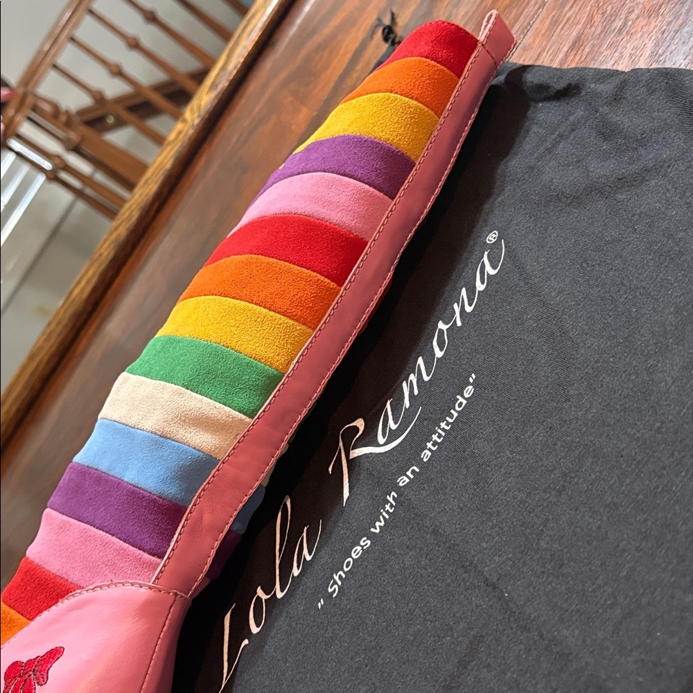 LOLA RAMONA Knee High Rainbow Boots/9.5 - Picture 8 of 11
